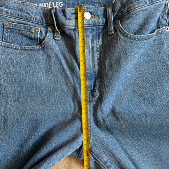 J. Crew Slim Wide Leg Medium Wash Indigo Denim Jeans Women's SZ 29 - Picture 8 of 11